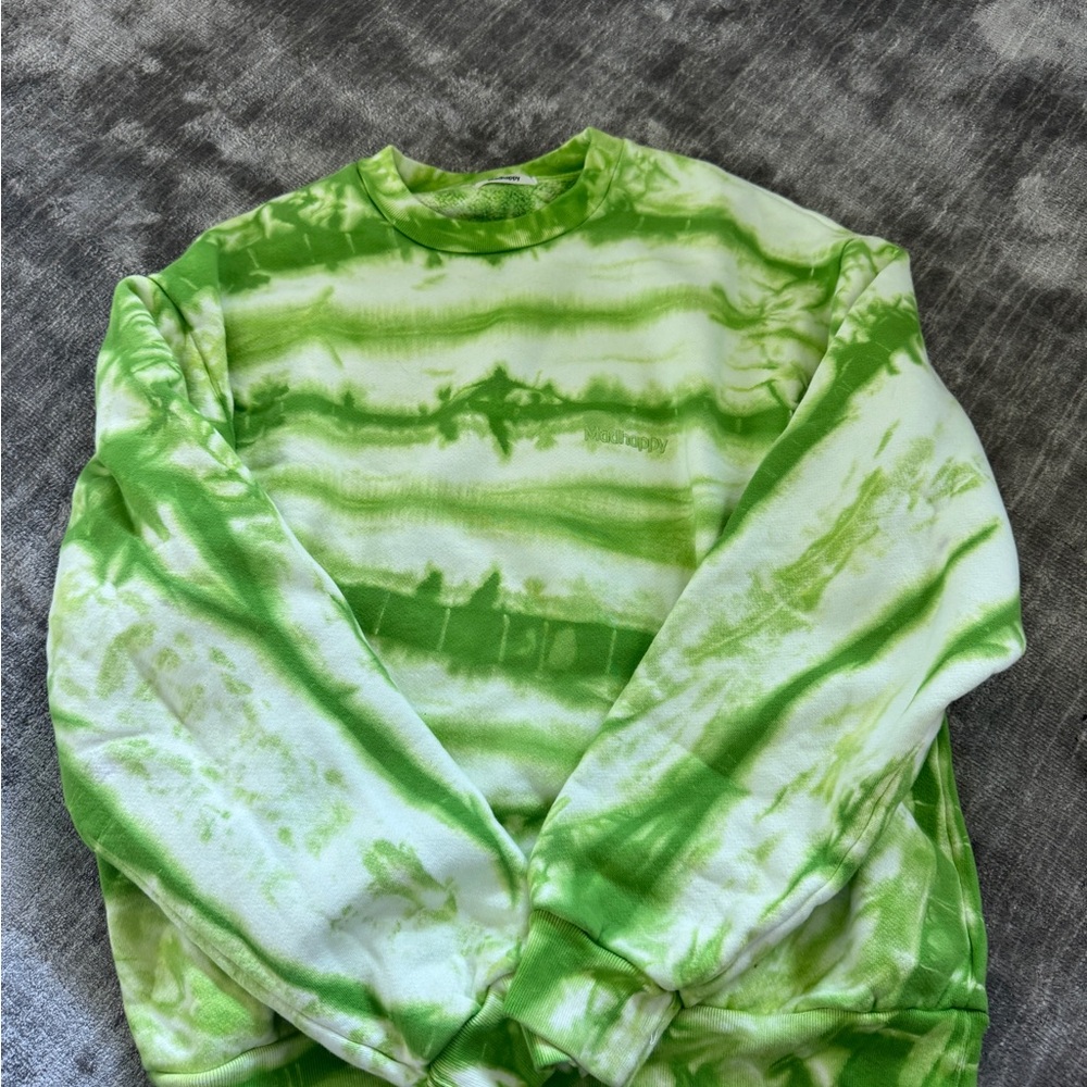 Madhappy Green Tie-Dye Sweater